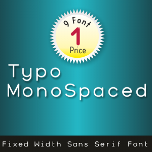 Typo MonoSpaced Font Family